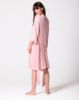 Lace-trimmed Modal Jersey Kimono