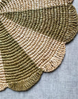 Olive Scalloped Placemat