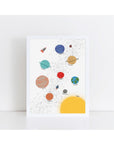 Planets 2 White Print