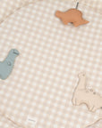 Premium Nobodinoz baby sensory activity nest, organic cotton dino toys, early-learning play mat for motor skills, 100 cm diameter by Ella James at brixbailey.com