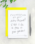 Can I Do A Poo In Your Garden New Home Dog Card