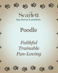 Poodle Silver Dog Charm