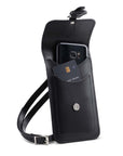 Handmade Leather Mobile Phone Pouch Plus - Black