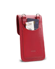Handmade Leather Mobile Phone Pouch Plus - Red