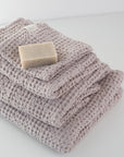 Honeycomb Waffle Towel - Powder