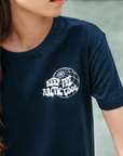 Luxury Keep It Cool organic cotton t-shirt, deep blue, premium screen print, biodegradable packaging, polar bear conservation by Arcticus at brixbailey.com