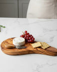 23cm Premium Olive Wood Sushi Board – Artisan Handcrafted Nigiri & Sashimi Serving Platter – Small Live Edge Charcuterie & Appetizer Tray