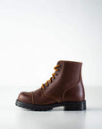 Brown Aviator Leather Boots