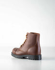 Brown Aviator Leather Boots
