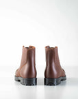 Brown Aviator Leather Boots