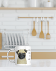 Adorable Pug Mug – Perfect Gift for Dog Lovers | Cute Ceramic Coffee Cup