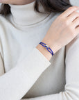 Silver Soho Diamond Cord Bracelet