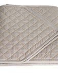 Premium organic cotton quilted table runner pair, luxury chambray weave, stylish modern dining decor, best-selling black Friday deal by Karpāsa London at brixbailey.com
