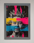 Luxury Queen Elizabeth paint splatter framed wall art, premium vibrant royal decor, stylish modern masterpiece, trending best-selling home accent by Zestio at brixbailey.com