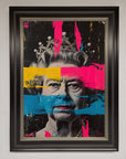 Luxury Queen Elizabeth paint splatter framed wall art, stylish modern royal decor, vibrant best-selling masterpiece by Zestio at brixbailey.com