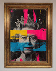 Luxury Queen Elizabeth paint splatter framed wall art, premium vibrant royal decor, stylish modern masterpiece, trending best-selling home art by Zestio at brixbailey.com