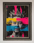 Luxury Queen Elizabeth paint splatter framed wall art, premium vibrant royal decor, stylish modern masterpiece, trending best-selling home accent by Zestio at brixbailey.com