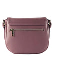 Italian Leather Crossbody Bag for Women - Elegant Antique Pink & Gold Hardware by Kailimood.store at brixbailey.com