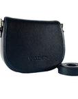 Italian Leather Crossbody Bag for Women - Made in Italy | Black Elegant Shoulder Bag with Adjustable Strap & Gold Hardware by Kailimood.store at brixbailey.com