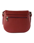 Italian Leather Crossbody Bag for Women - Made in Italy | Red Elegant Shoulder Bag with Adjustable Strap & Gold Hardware by Kailimood.store at brixbailey.com