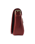 Italian Leather Crossbody Bag for Women - Made in Italy | Red Elegant Shoulder Bag with Adjustable Strap & Gold Hardware by Kailimood.store at brixbailey.com