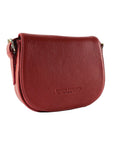 Italian Leather Crossbody Bag for Women - Made in Italy | Red Elegant Shoulder Bag with Adjustable Strap & Gold Hardware by Kailimood.store at brixbailey.com