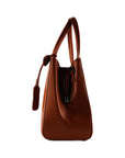 Renato Borzatta Italy Since 1978 - Handmade Genuine Leather Handbag for Women - Made in Italy - Paprica Color - Adjustable Strap & Gunmetal Zipper by Kailimood.store at brixbailey.com