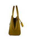 Renato Borzatta Italy Since 1978 - Mustard Yellow Genuine Leather Handbag for Women - Made in Italy with Adjustable Strap & Gunmetal Zipper by Kailimood.store at brixbailey.com