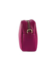 Renato Borzatta Italy Shoulder Bag for Women in Genuine Leather - Fuchsia Made in Italy - Adjustable Strap & Gold Zipper by Kailimood.store at brixbailey.com