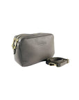 RENATO BORZATTA Italian Leather Crossbody Bag for Women - Taupe Adjustable Shoulder Strap by Kailimood.store at brixbailey.com