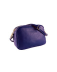 Violet Italian Leather Crossbody Bag for Women - Adjustable Strap, Gold Hardware & Dual Compartments | Made in Italy Since 1978 by Kailimood.store at brixbailey.com