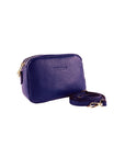 Violet Genuine Leather Crossbody Bag for Women - Made in Italy | Adjustable Shoulder Strap & Gold Hardware by Kailimood.store at brixbailey.com