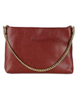 Bordeaux Genuine Leather Crossbody Bag for Women - Made in Italy with Gold Hardware & Zip Pockets - Elegant & Fashionable Gift by Kailimood.store at brixbailey.com