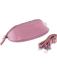 Italian Leather Crossbody Bag - Made in Italy - Adjustable Strap - Antique Pink by Kailimood.store at brixbailey.com