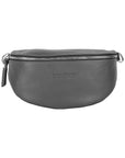 Renato Borzatta Italy Since 1978 - Made in Italy Gray Leather Crossbody Bag - Adjustable Strap & Nickel Hardware by Kailimood.store at brixbailey.com