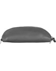 Italian Leather Crossbody Bag - Made in Italy - Adjustable Strap - Elegant Gray by Kailimood.store at brixbailey.com