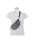 Renato Borzatta Italy Since 1978 - Made in Italy Gray Leather Crossbody Bag - Adjustable Strap - Minimalist Design by Kailimood.store at brixbailey.com