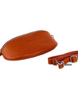 Made in Italy Orange Leather Crossbody Bag - Adjustable Strap & Nickel Hardware by Kailimood.store at brixbailey.com