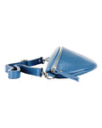 Made in Italy Shoulder Bag in Genuine Dollar Grain Leather - Elegant & Functional Avio Color by Kailimood.store at brixbailey.com