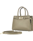 Renato Borzatta Italy Handmade Taupe Leather Tote Bag with Adjustable Strap - Made in Italy Since 1978 by Kailimood.store at brixbailey.com