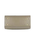 Renato Borzatta Italy Taupe Leather Handbag - Adjustable Strap & Gold Hardware by Kailimood.store at brixbailey.com