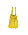 Italian Leather Mustard Yellow Handbag - Adjustable Strap & Gold Hardware by Kailimood.store at brixbailey.com