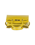 Renato Borzatta Italy Handmade Mustard Yellow Leather Tote Bag with Gold Hardware by Kailimood.store at brixbailey.com