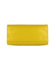 Italian Leather Handbag for Women - Mustard Yellow with Gold Hardware | Made in Italy by Kailimood.store at brixbailey.com