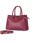 RENATO BORZATTA - Italy Since 1978 - Made in Italy Luxury Bordeaux Leather Handbag for Women with Adjustable Strap by Kailimood.store at brixbailey.com
