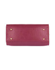 RENATO BORZATTA - Italy Since 1978 - Made in Italy Handbag in Genuine Dollar Grain Leather - Bordeaux Elegant Tote by Kailimood.store at brixbailey.com