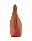 Renato Borzatta Italy Since 1978 - Soft Shoulder Handbag for Women in Genuine Dollar Grain Leather - Paprika Color - Adjustable Strap - Gold Hardware by Kailimood.store at brixbailey.com