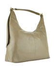 Soft Shoulder Bag for Women in Genuine Italian Leather - Taupe Elegant Design by Kailimood.store at brixbailey.com