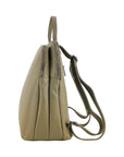 Double Compartment Women's Backpack in Genuine Italian Leather - Taupe & Elegant by Kailimood.store at brixbailey.com