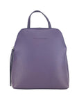 Renato Borzatta Italy Since 1978 - Made in Italy Violet Genuine Dollar Grain Leather Backpack for Women - Adjustable Straps, Double Compartment, Gunmetal Zippers & Spacious Design by Kailimood.store at brixbailey.com